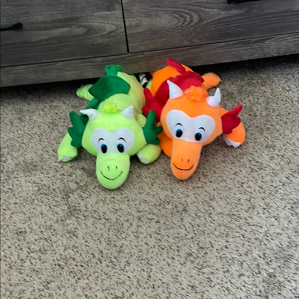 Colorful Dragon Plush Toy Set